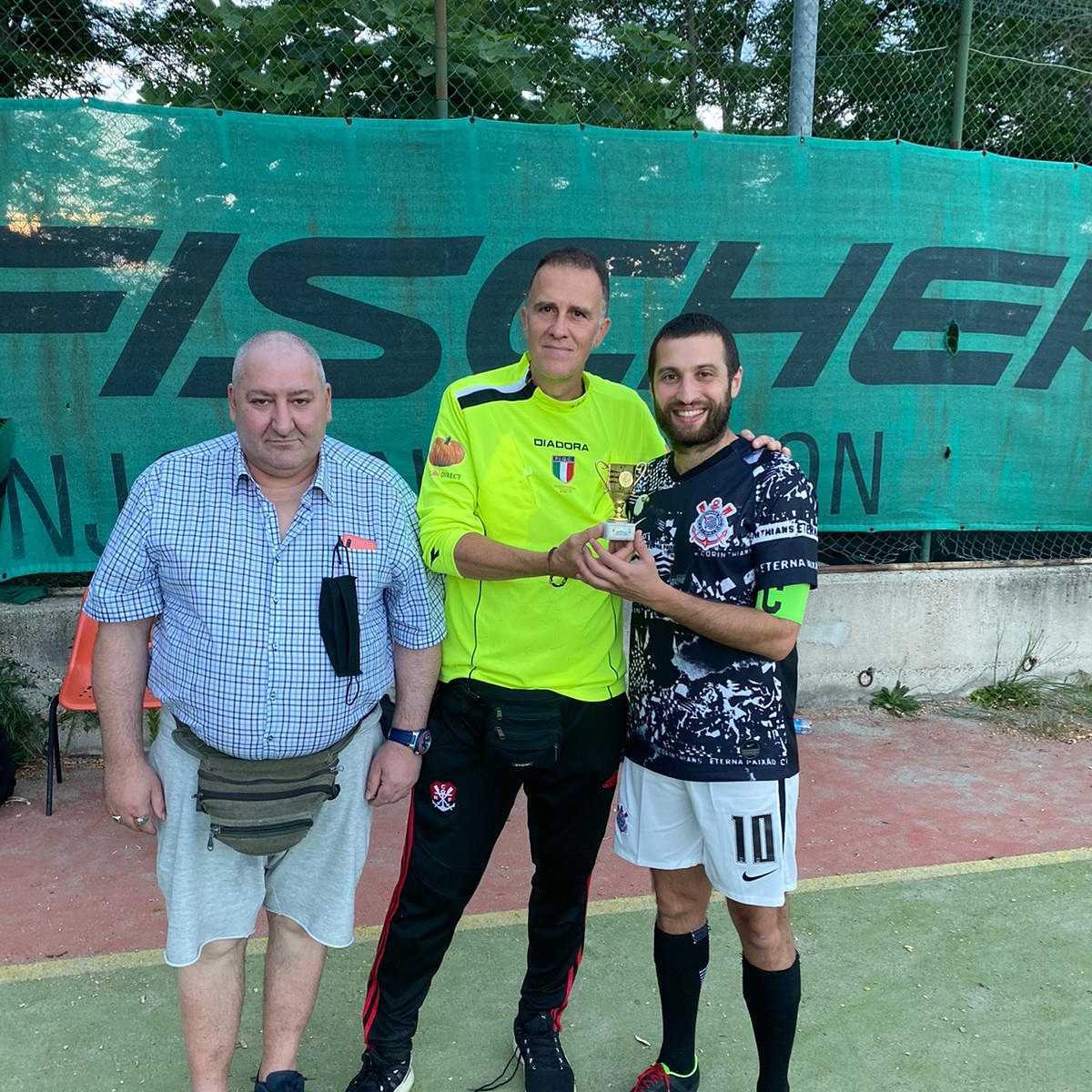 Mattia Giarrizzo con l'ex Capitano Fabrizio Gambini